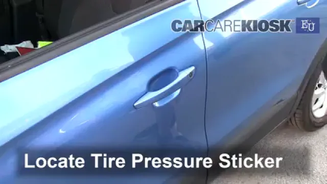 2018 Opel Crossland X SE 1.2L 3 Cyl. Tires & Wheels Check Tire Pressure